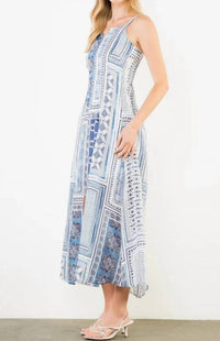 Thml - Thin Strap Pattern Midi Dress