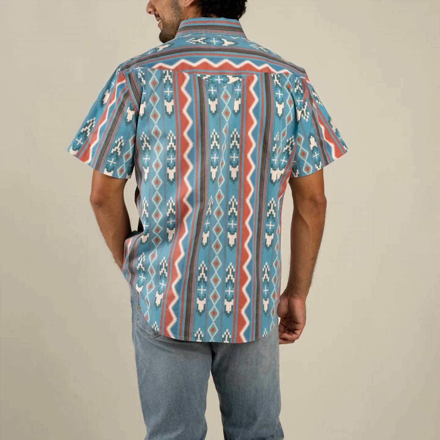 Sendero Provisions Co. - Wyatt Pearl Snap Short Sleeve Print Shirt