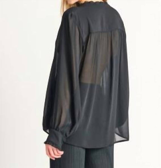 Dex - Ruffle Tie Blouse