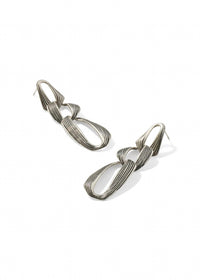 Kendra Scott Women's Kira Statement Earrings in vintage rhodium - women's jewelry - detail view