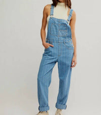 Free People - Ziggy Striped Overall Romper