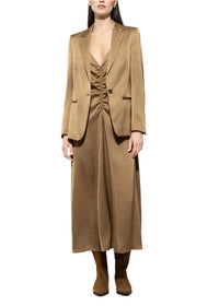 LUISA CERANO One-button Blazer in hanf - women's jacket - alternate view