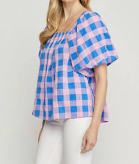 Entro - Clear Vision Gingham Top