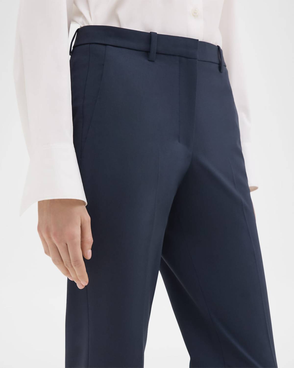 Theory - Traceable Wool Slim Straight-leg Trousers