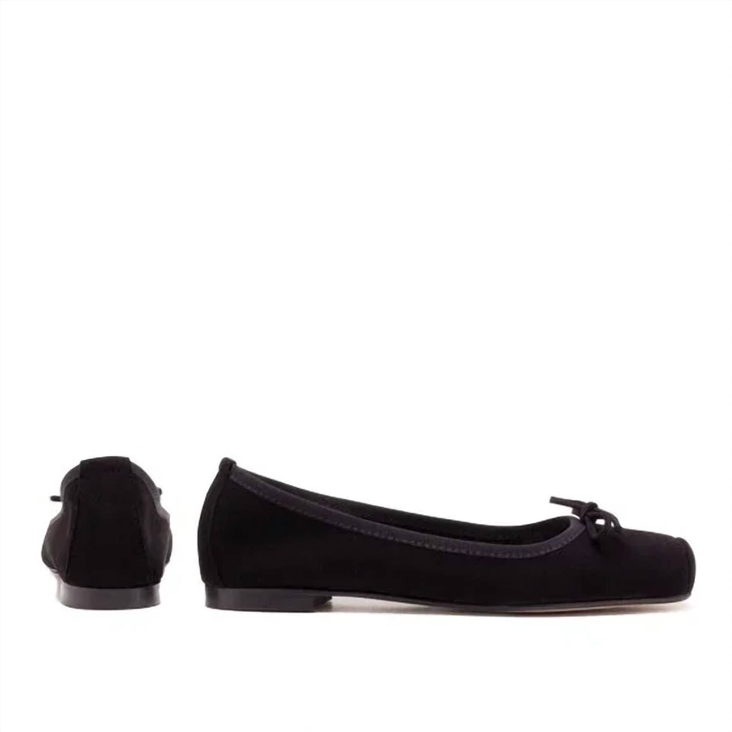 Michele Lopriore Women's Paloma Ballet Flat Shoes in black - women's flats - detail view