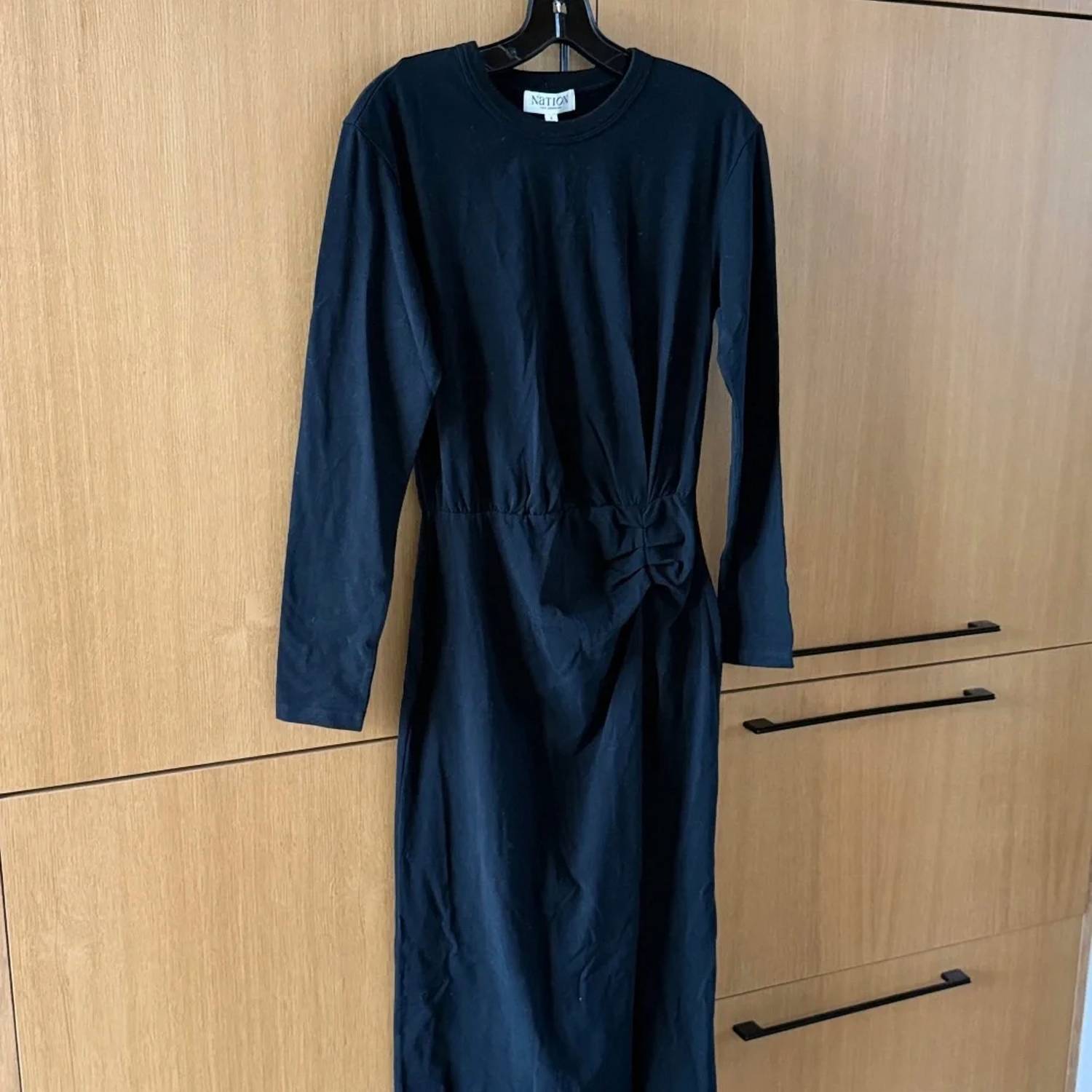 Nation Ltd - Women's Long Sleeve Cotton Maxi Dress