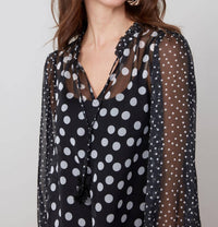 Renuar - Polka Dot Blouse