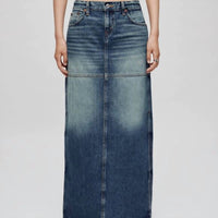 Re/Done - Women's Mid-rise Split Skirt