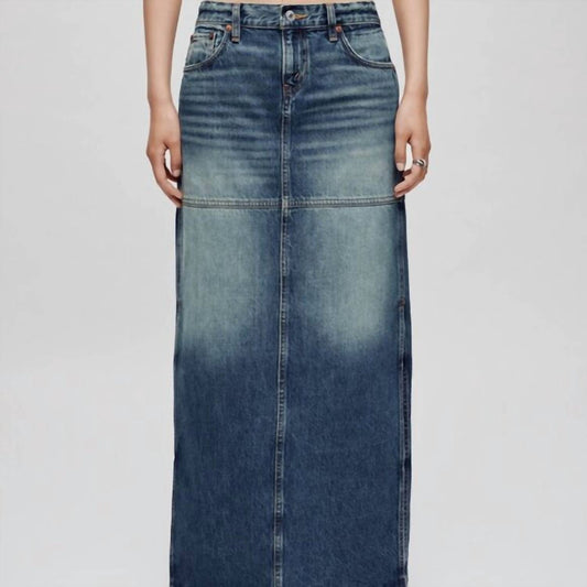 Re/Done - Women's Mid-rise Split Skirt