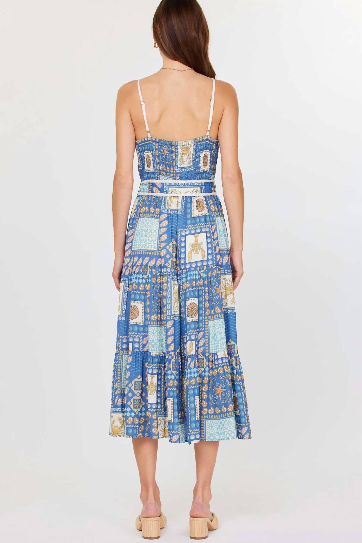 Current Air - Costal Patchwork Midi Dress