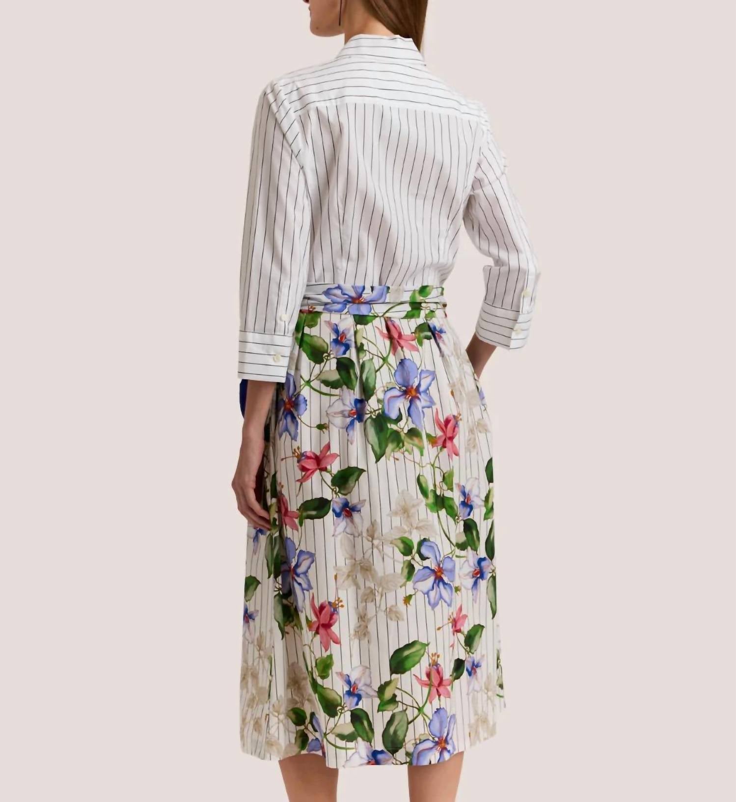 Hinson Wu - Robin 3/4 Sleeve Midi Dress