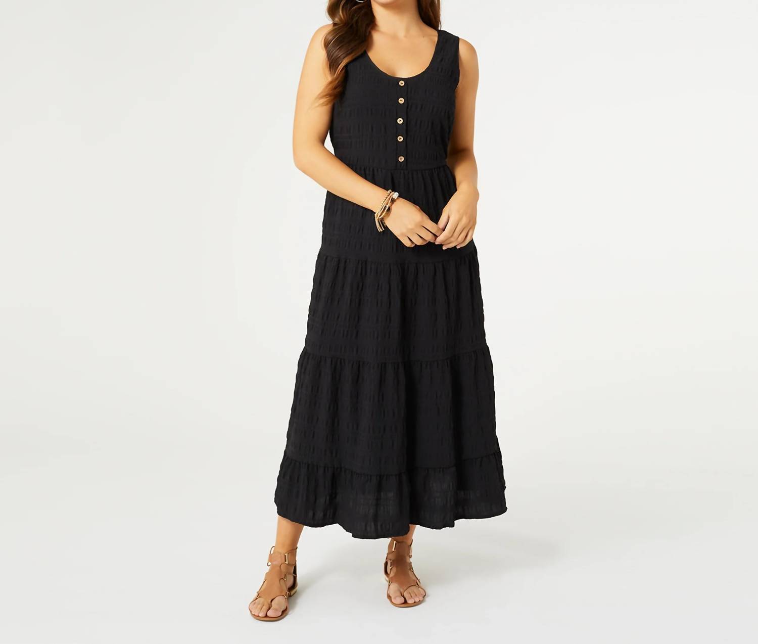 Coco + Carmen - Meadow Gauze Tiered Tank Dress