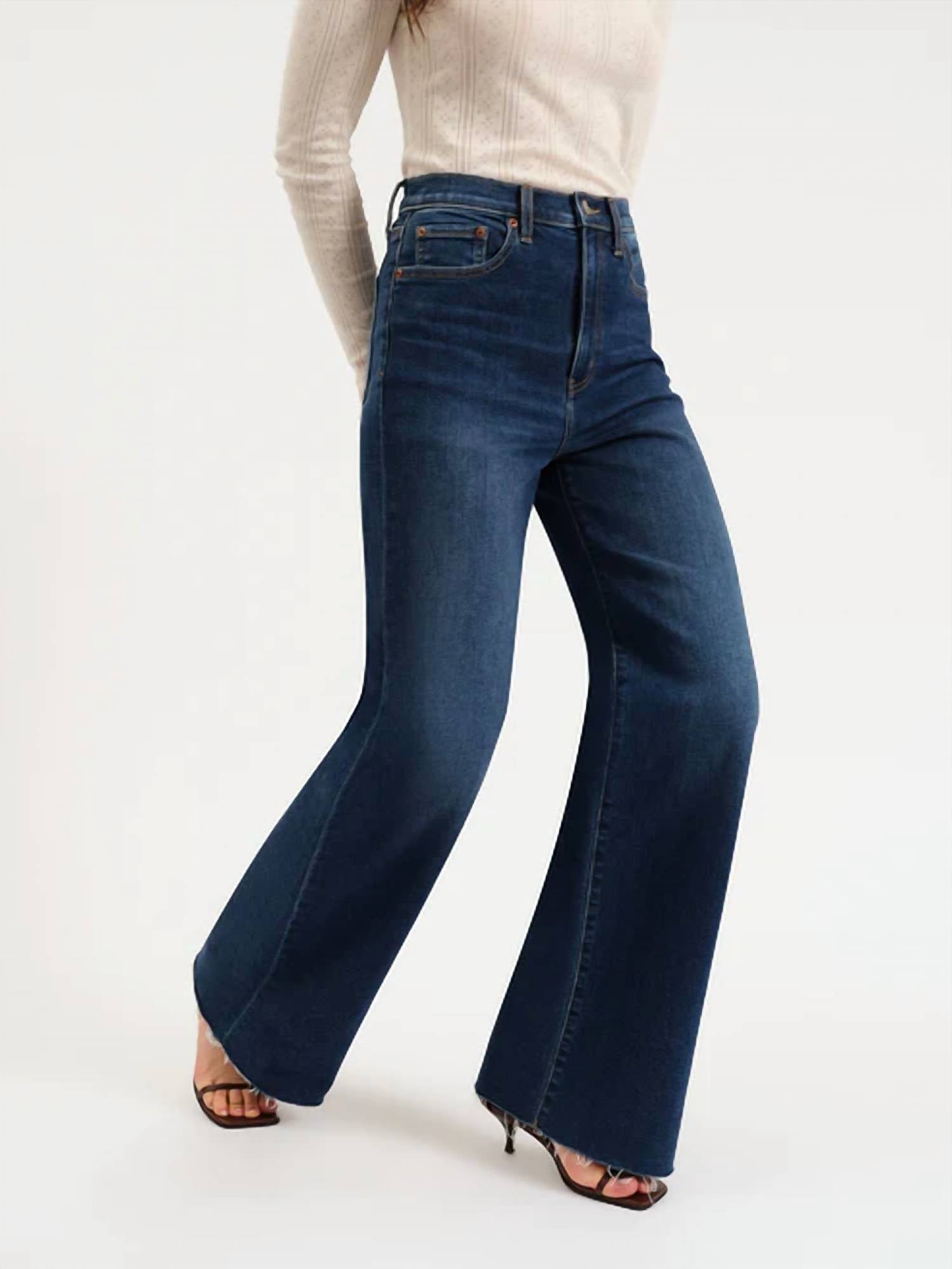 Daze - Far Out High Rise Wide Jeans