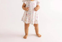 Posh Peanut - Girls Ruffled Twirl Bodysuit Dress