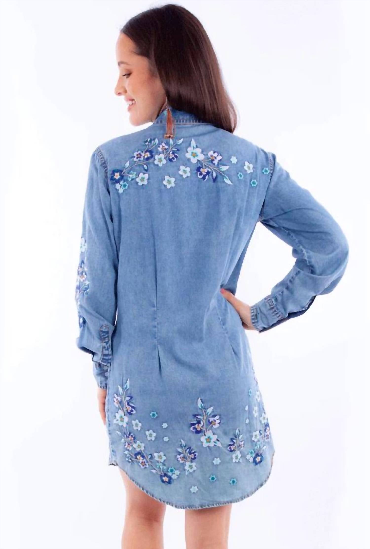 Scully - Floral Embroidered Dress