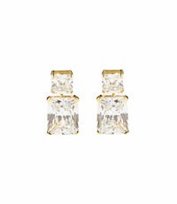 Marlyn Schiff - Women's Princess Cut Drop Earrings