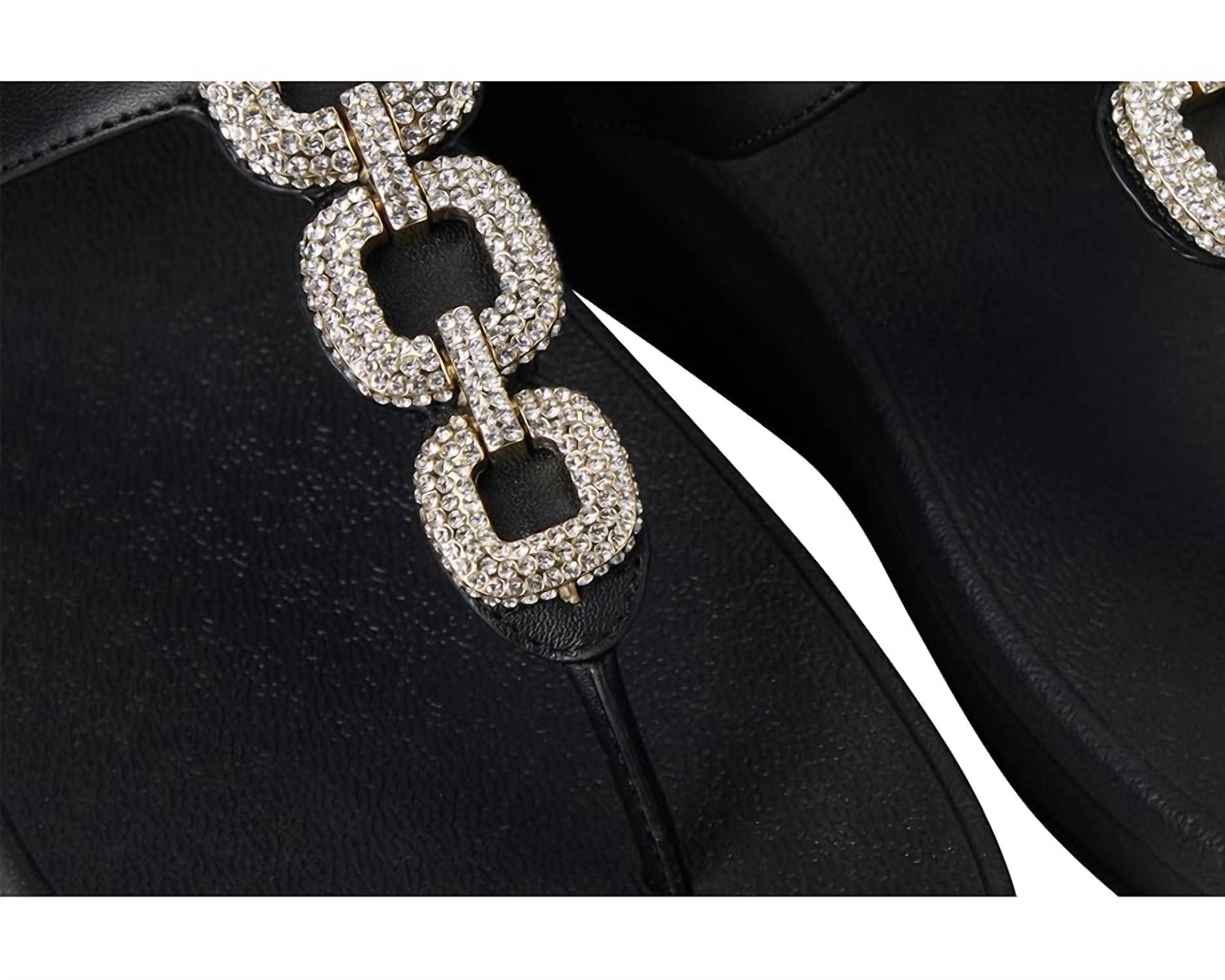 Fitflop - Women's Fino Crystal-chain Leather Toe-post Sandals
