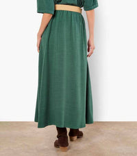 Apricot - Belted Midi Skirt