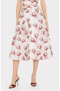 Milly - Noella Floral Midi Skirt