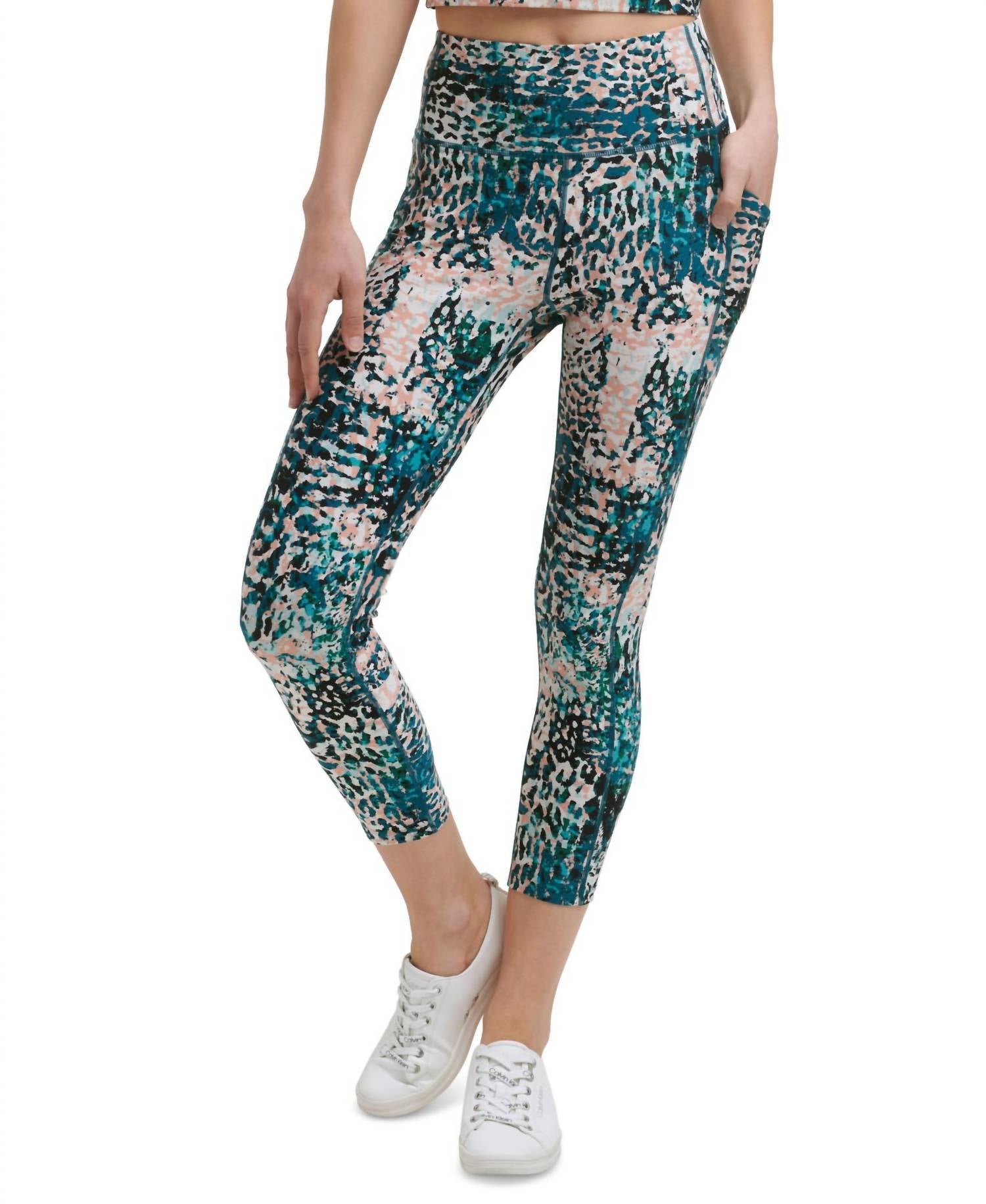 Calvin Klein - Performance Printed High-Waist 7/8 Length Leggings