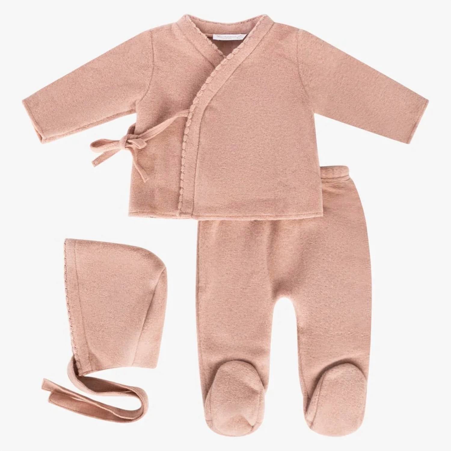 La Mascot - Girls Ruffled Knit 3-piece Set