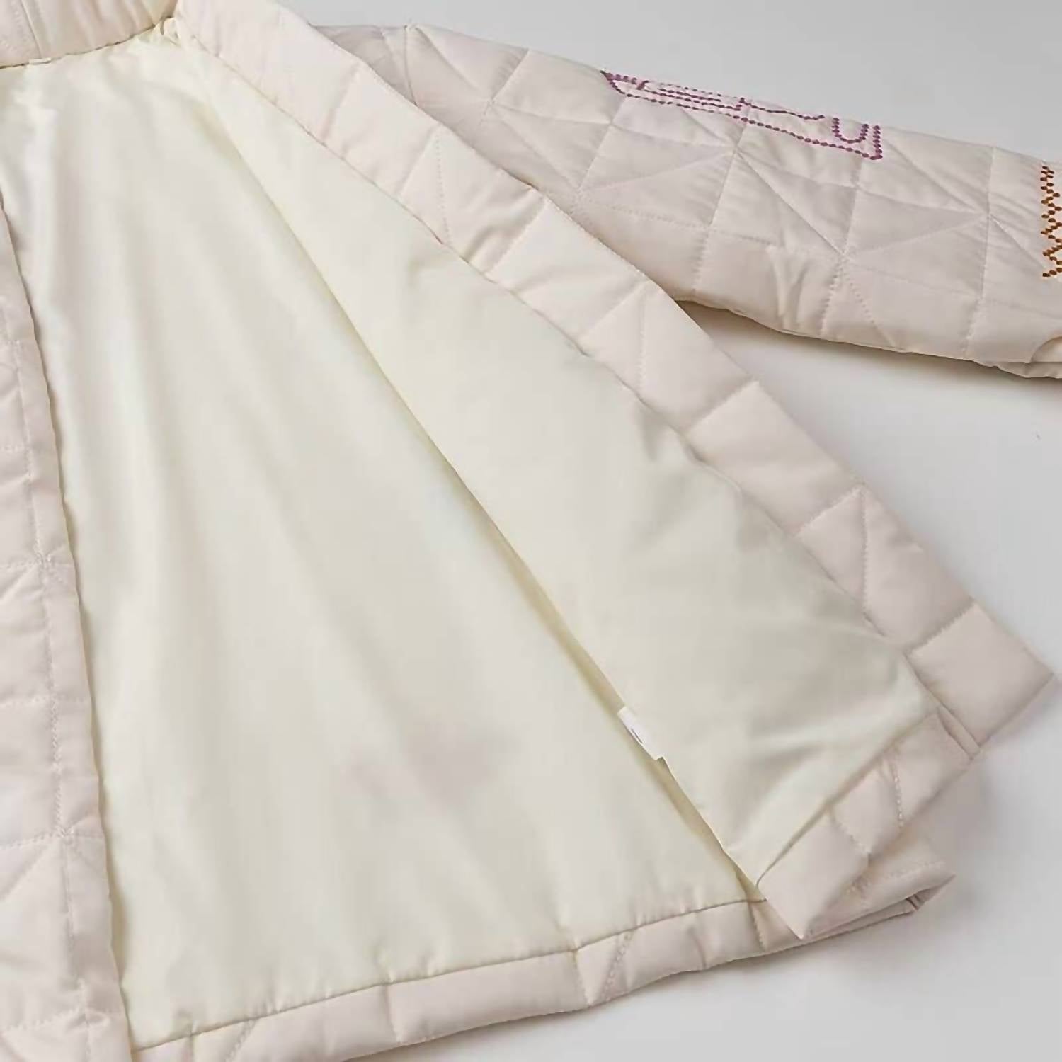 Rosa Clothing Street Fashion Embroidered Kimono Padded Jacket in white - women's jacket - view 8