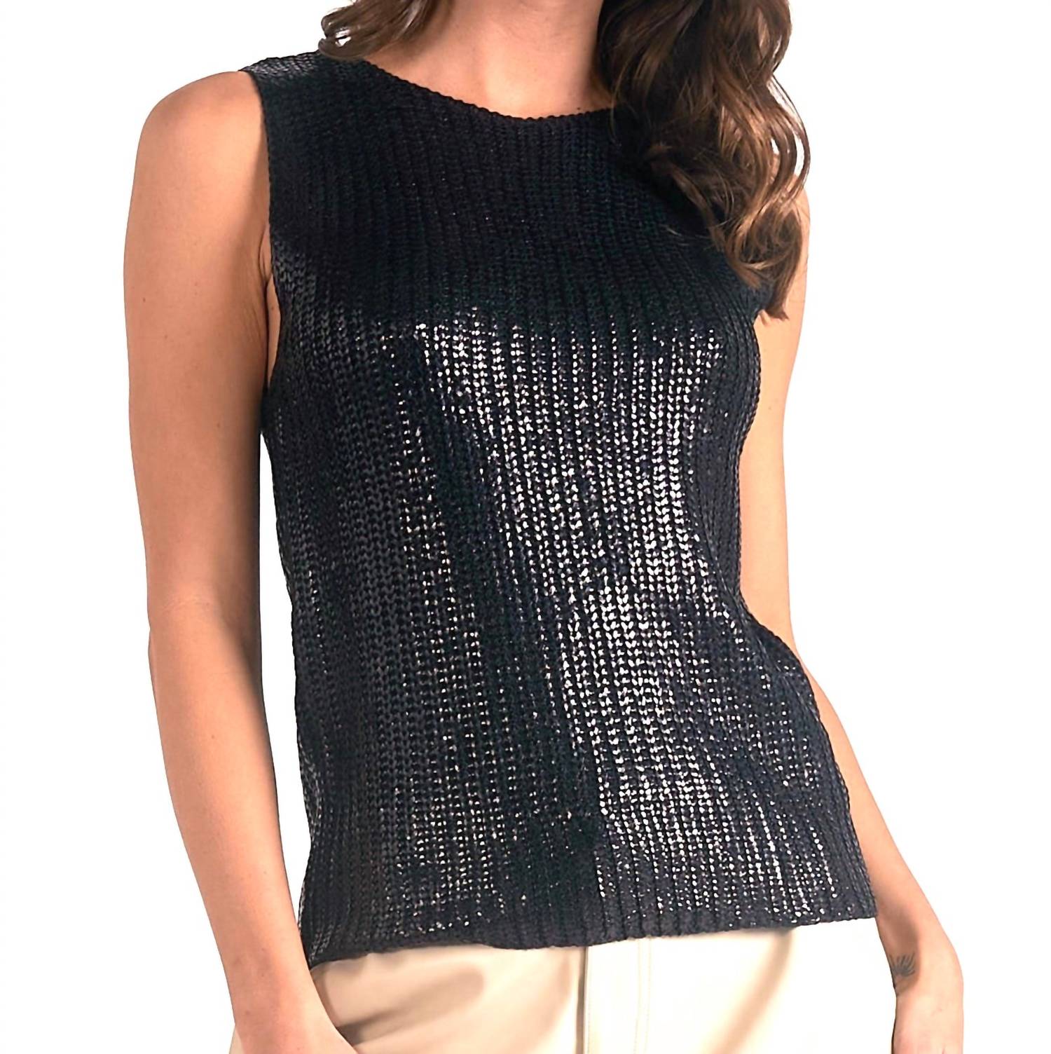 Elan - Shine On Sleeveless Sweater