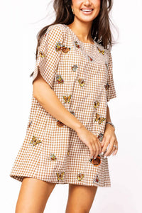 Queen Of Sparkles - Butterfly Short Sleeve Dress
