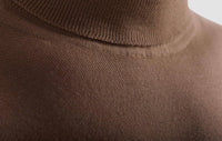 Bugatchi Uomo Wool Turtleneck Sweater in camel - men's sweater - view 4