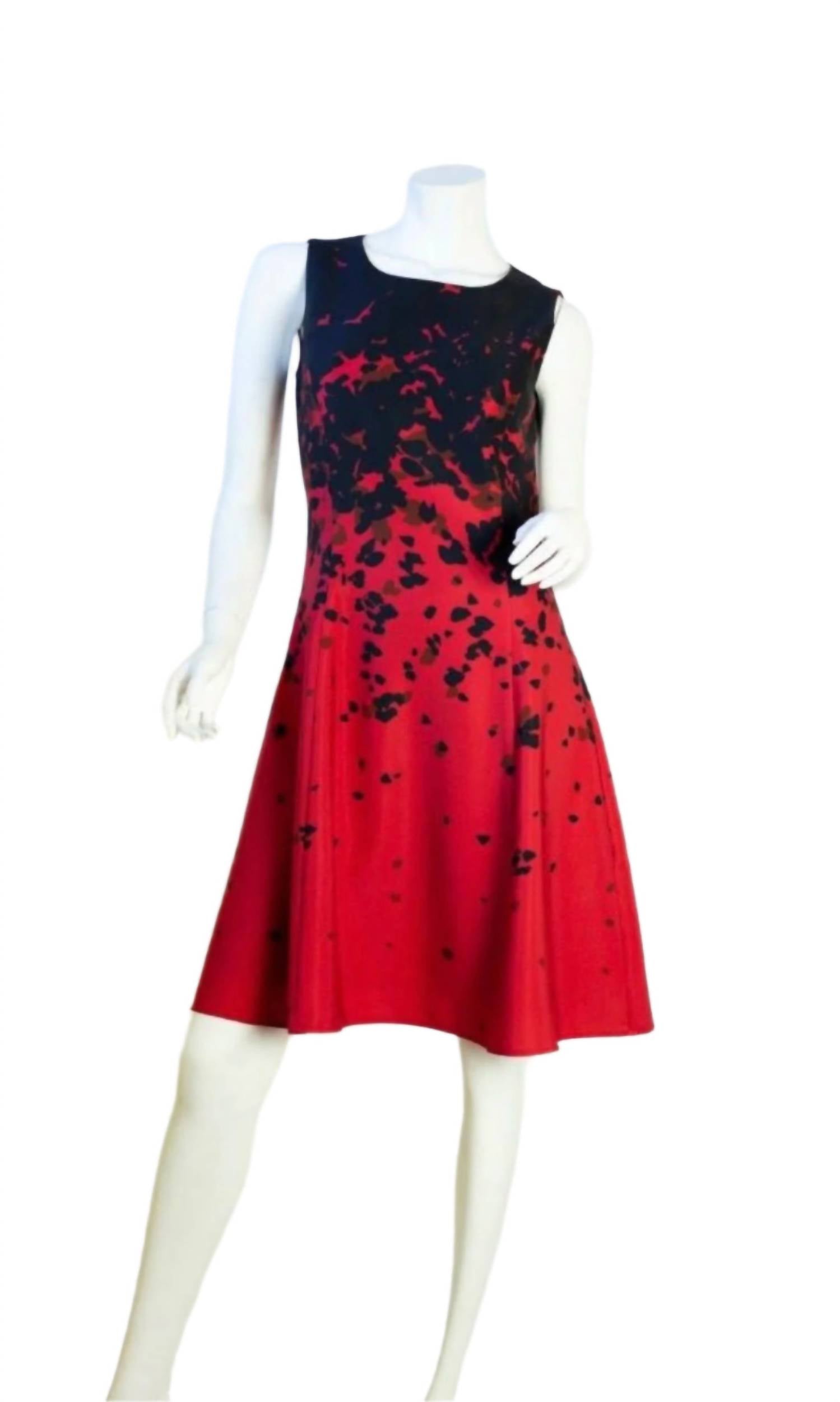 Samuel Dong - A-line Print Dress