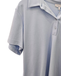 J. Society - Women's Short Sleeve Cropped Polo Top - Plus