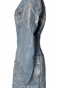Veveret - Denim Zip-up Jumper Dress