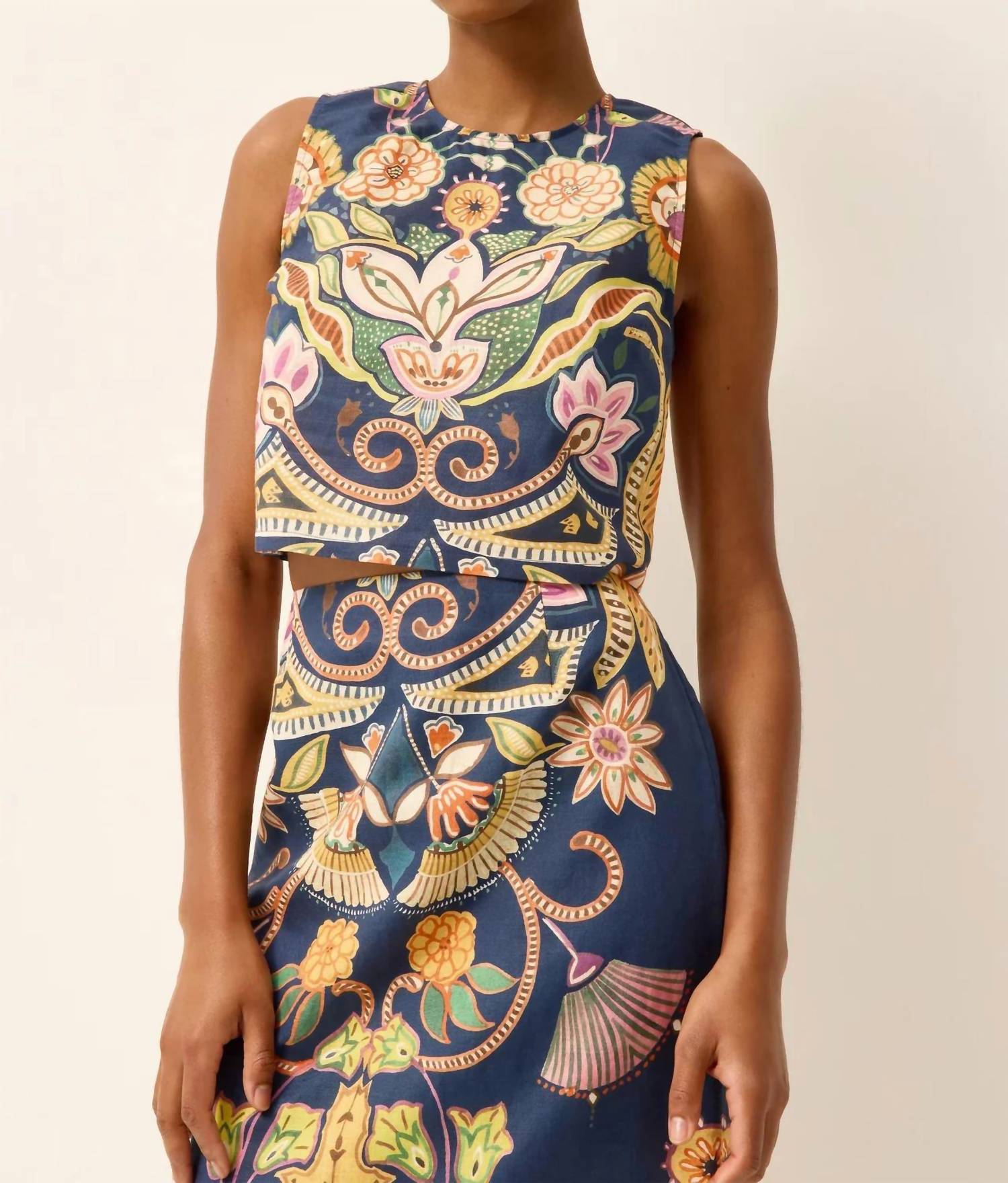 Marie Oliver - Fallon Sleeveless Cropped Top