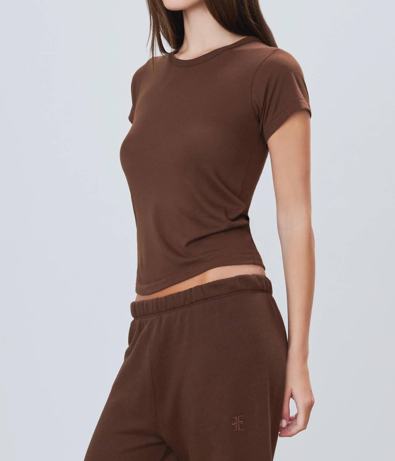 Eterne - Fitted Crewneck Short Sleeve Top