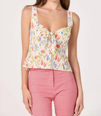 Astr - Theresa Lace Bustier Tank Top