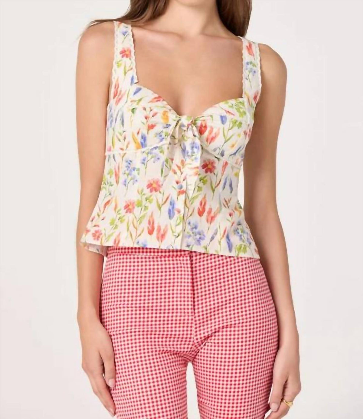 Astr - Theresa Lace Bustier Tank Top