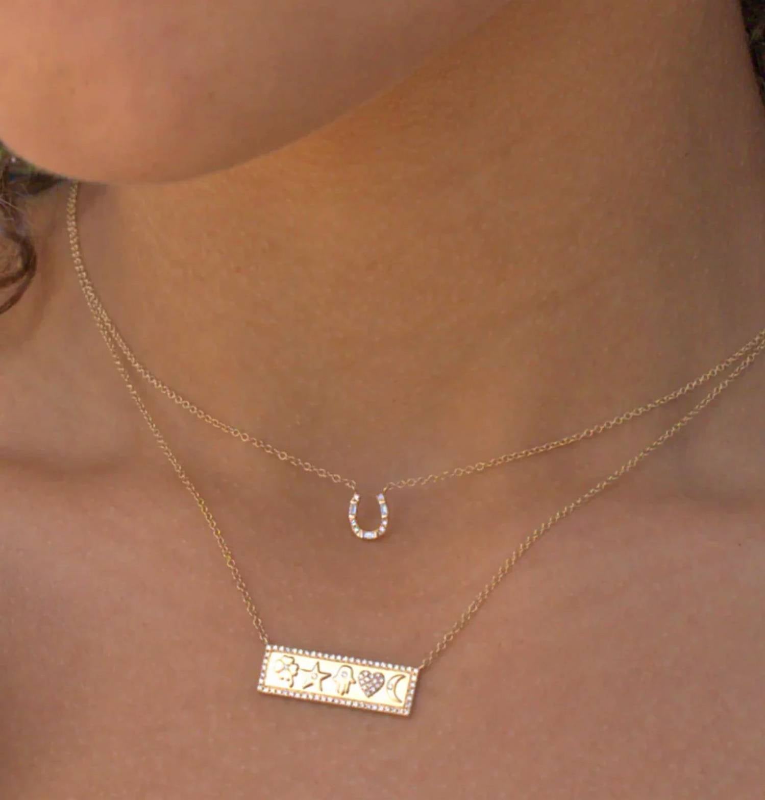 Zofia Day - Women's 14k Diamond Horseshoe Necklace