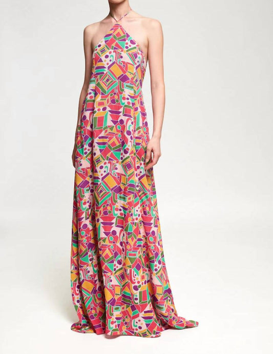 HALTERNECK MAXI DRESS