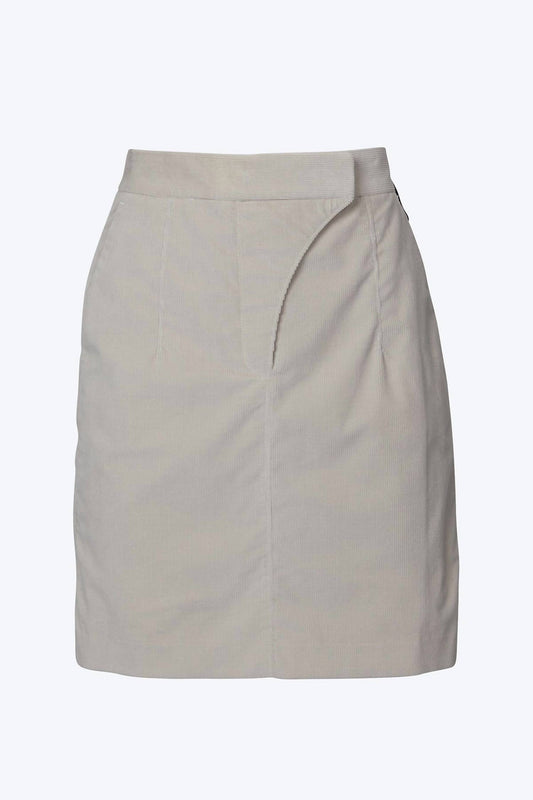 STRETCH COTTON-CORDUROY SKIRT