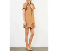 Thml - Short Sleeve Suede Dress