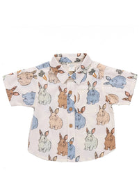 Pink Chicken - Kid's Jack Easter Bunnies Short Sleeve Shirt