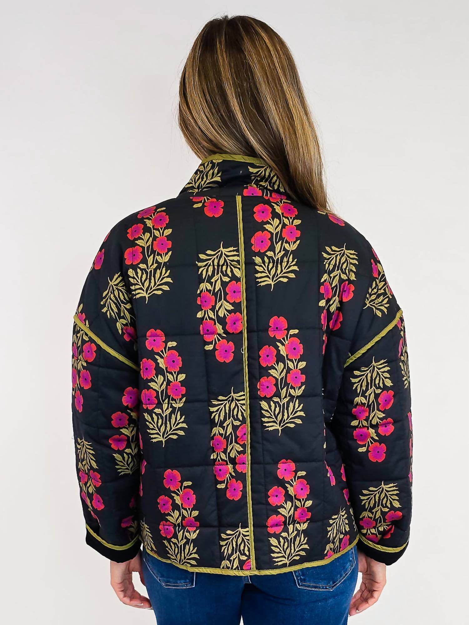Lemon & Crew - Quilted Botanical Jacket