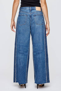 Moussy - Tahiti Two-tone Wide Leg Pants
