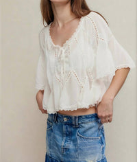 Free People - Michelle Scoop Neck Blouse