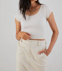 Nsf - Chasse Rib Short Sleeve Ballet Tee