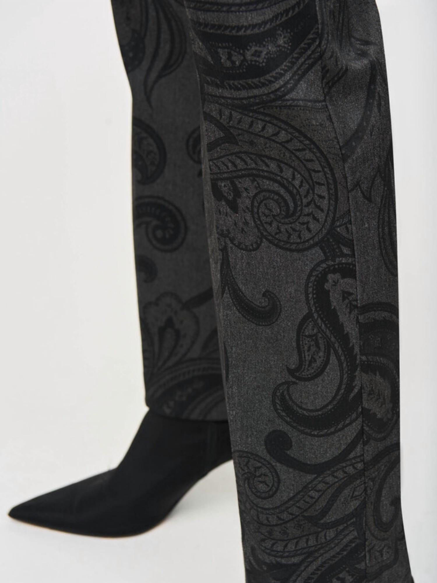 Joseph Ribkoff - Twill Paisley Print Pants