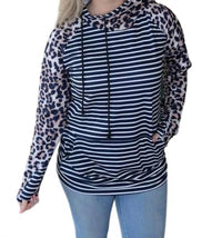 Shirley Stone - Leopard & Striped Double Hoodie