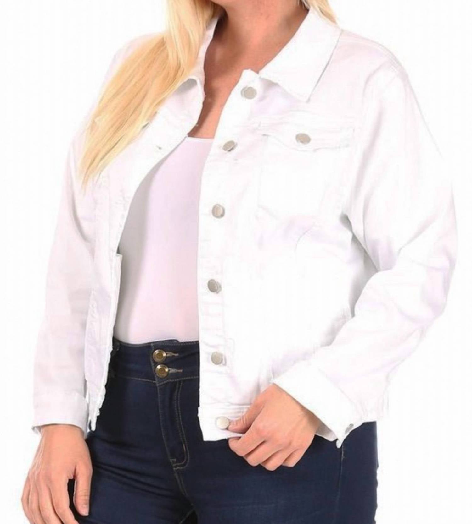 Amaryllis - Classic Denim Jacket - Plus