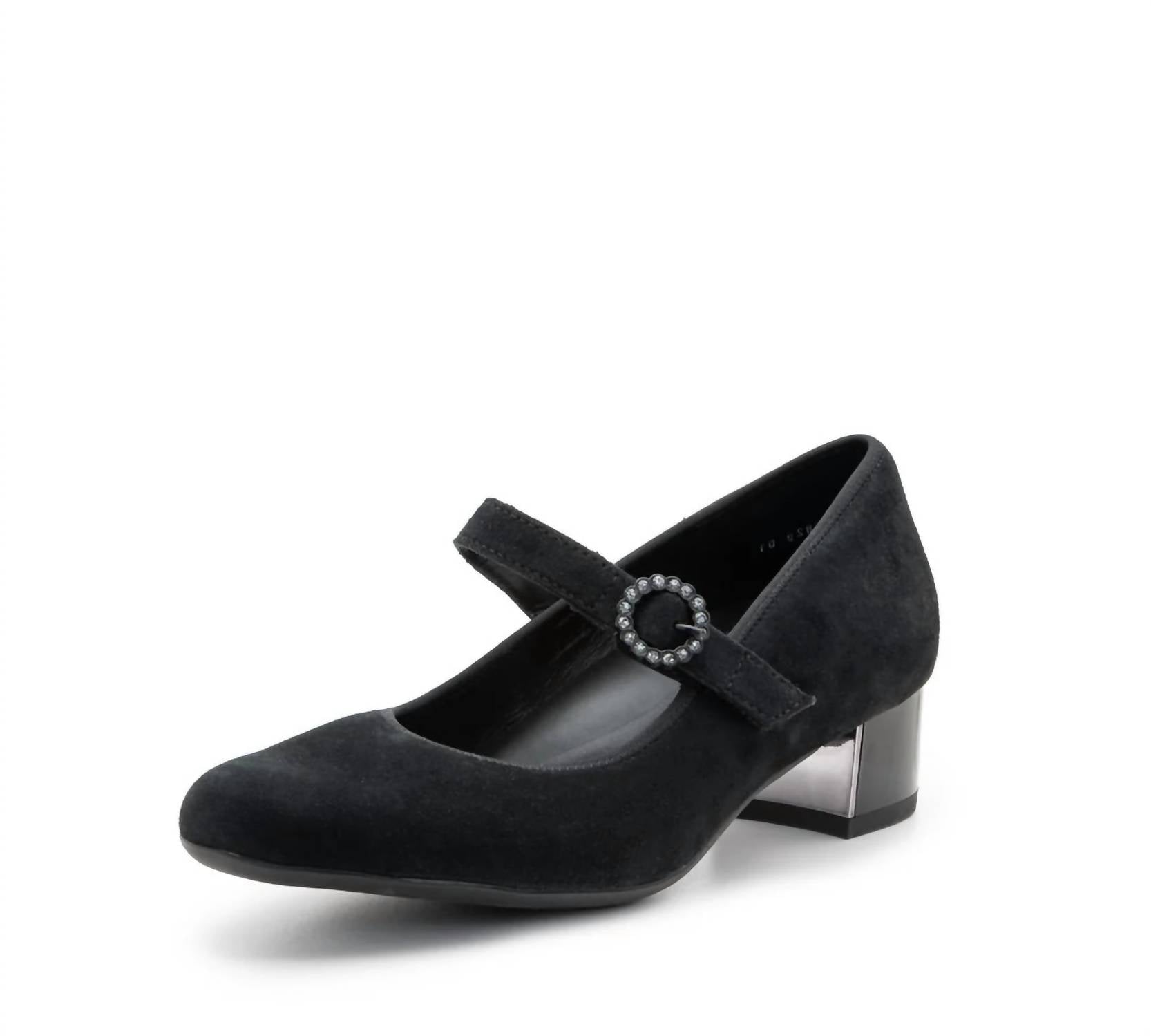 Ara - Women's Rhinestone Buckle Mary Jane Pumps