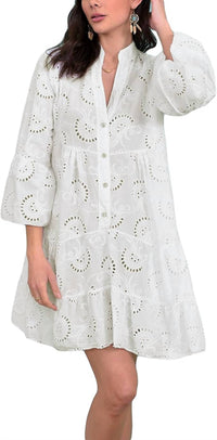 Top It Off - Riley Eyelet Dress